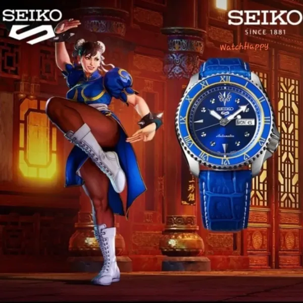 Seiko 5 Sports SRPF17K1 Automatic Street Fighter Chun-Li Limited Edition Men's Watch