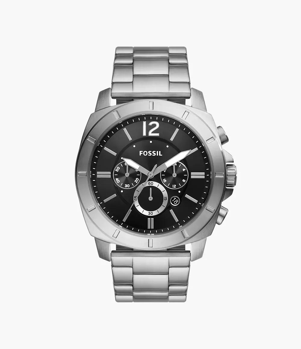 Fossil BQ2757 Privateer Chronograph Stainless Steel Mens Watch