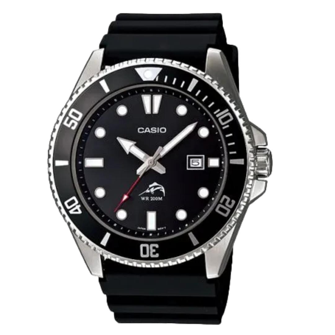 Casio Duro MDV-106-1AVCF Black Analog Diver Quartz Men's Watch