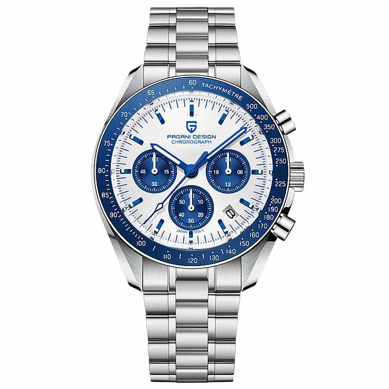Pagani Design PD-1701 Moonwatch Blue Chronograph Men’s Watch