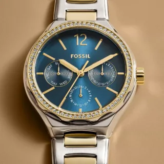 Fossil BQ3948 Eevie Multifunction Two-Tone Stainless Steel Ladies Watch