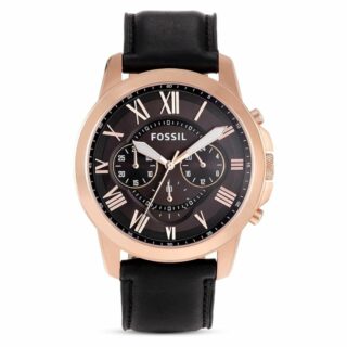 Fossil FS5085 Leather Belt Black Dial Mens Watch