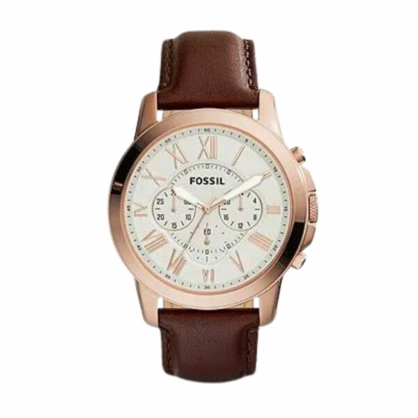 Fossil FS4991 Grant Analog Brown Leather Men’s Watch