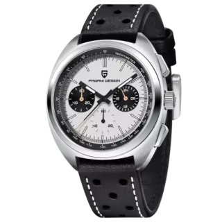 Pagani Design PD-1617 Chronograph Black Dial Mesh Chain Men's Watch