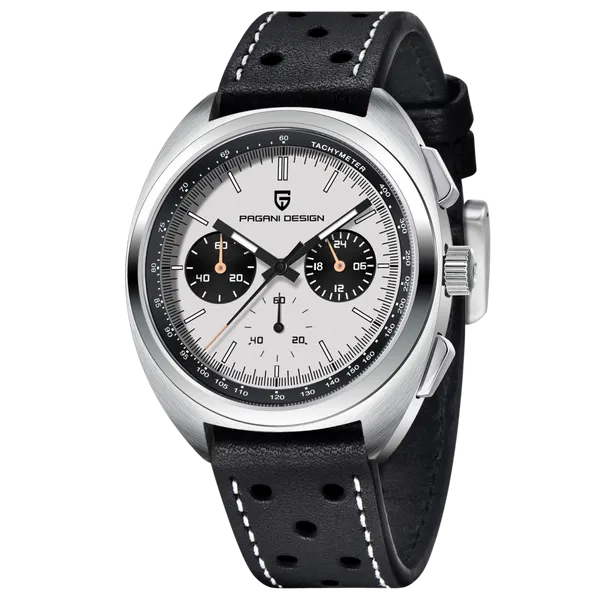 Pagani Design PD-1617 Chronograph Black Dial Mesh Chain Men's Watch