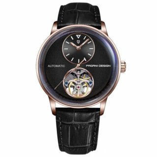 Pagani Design PD-1796 Black Open Hearrt Automatic Mechanical Men’s Watch